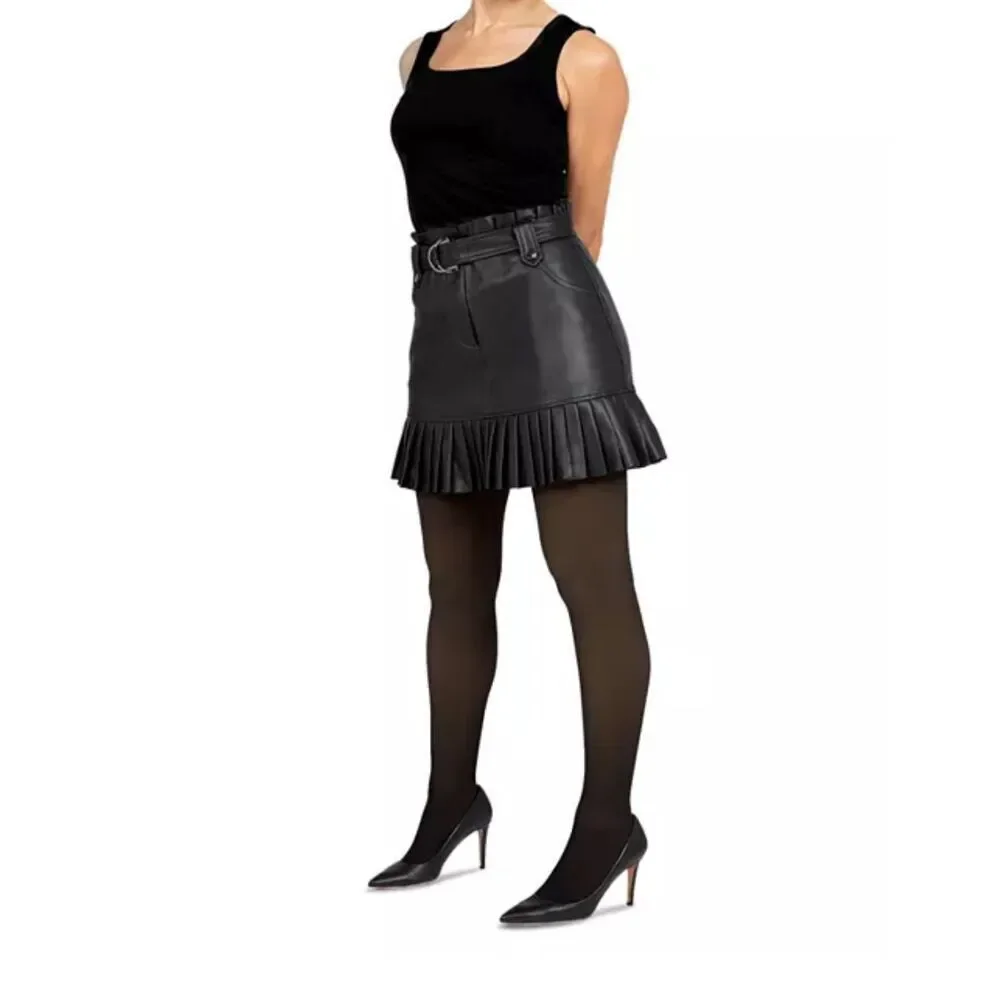 Black Sheer Fleece lined tights